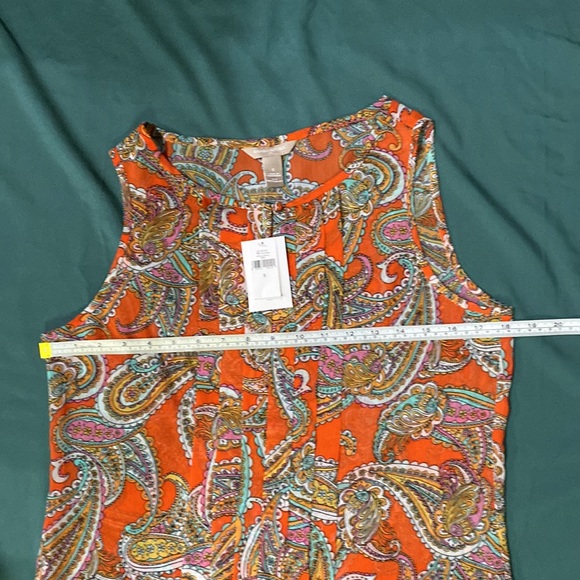 Banana Republic sheer patterned blouse, Small - Picture 2 of 4